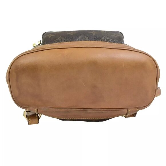 LOUIS VUITTON Montsouris MM Backpack Bag Monogram Leather Brown - Picture 9 of 16